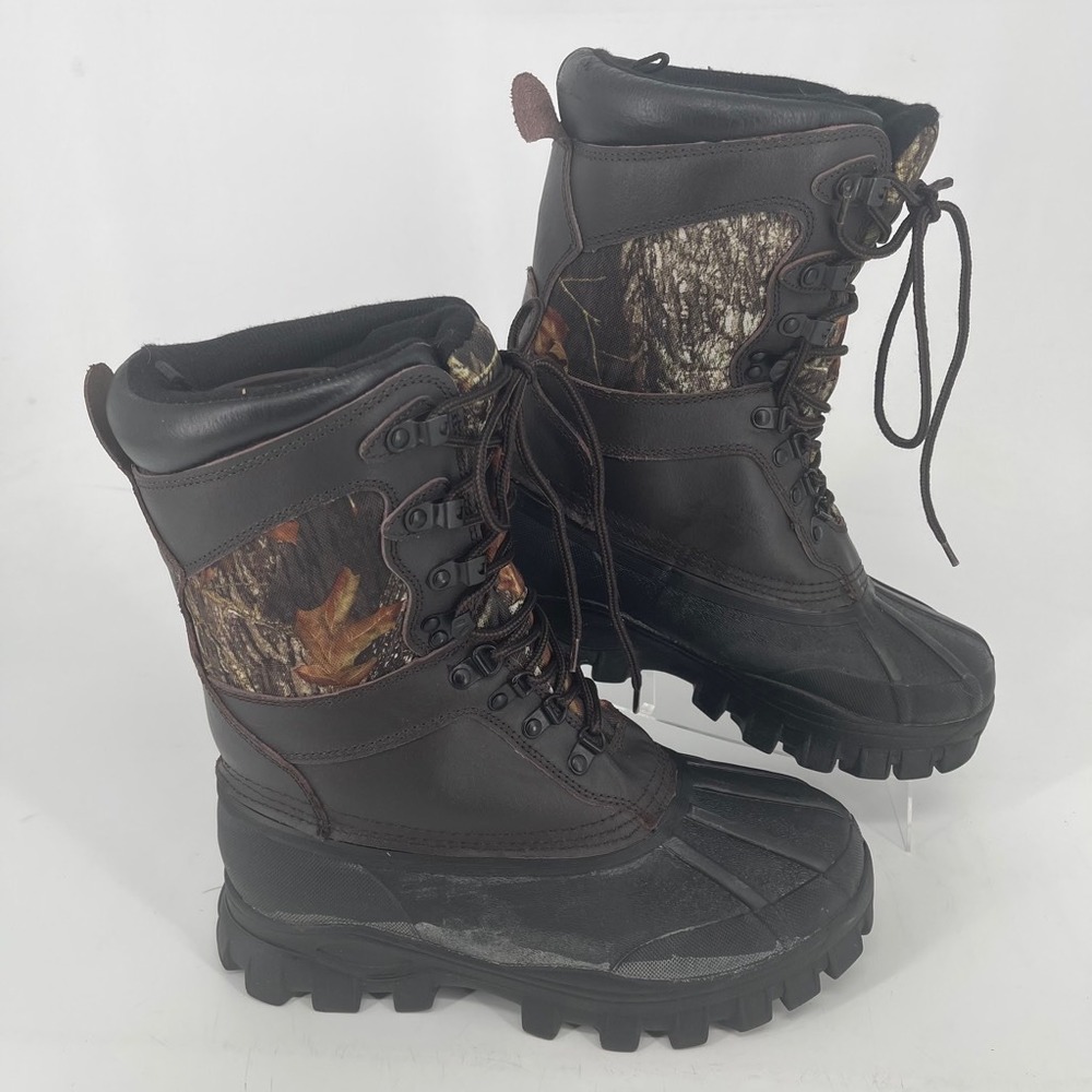 Winchester Hunting Boots MENS Brown Camouflage Lace Up Leather 8